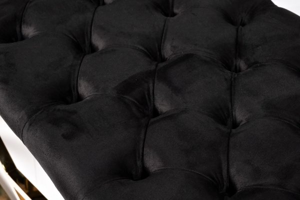 76ar-7160ban-chern-banketka-veljur-chernyjzoloto-1104246sm-2 76AR-7160BAN-CHERN Банкетка велюр черный/золото 110*42*46см — изображение 3