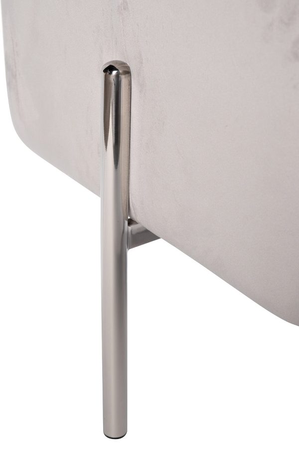 76ar-732ban-svser-banketka-veljur-svetlo-seryjhrom-424244sm-3 76AR-732BAN-SVSER Банкетка велюр светло-серый/хром 42*42*44см — изображение 4