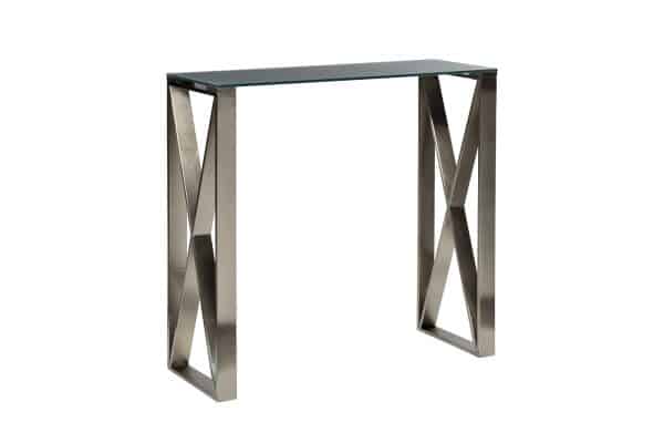 76AR-8165KONS Консоль стекло серое/мат.латунь 80*30*78см — изображение 2