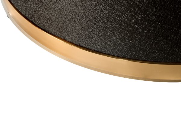 76AR-DT813 Стол обеденный иск.мрам Bianca Luna/черн.мет d120*75 — изображение 3