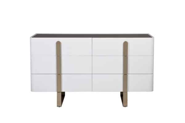 77IP-20861 Комод светлый с металл. каркасом 140*50*85см