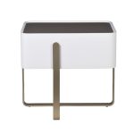 77IP-20863 Тумбочка светлая с металл. каркасом 58*40*55см