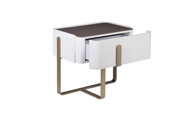 77IP-20863 Тумбочка светлая с металл. каркасом 58*40*55см — изображение 3