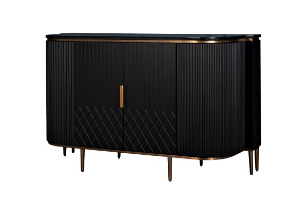 77IP-2310 Комод черный  150*55*90см — изображение 2