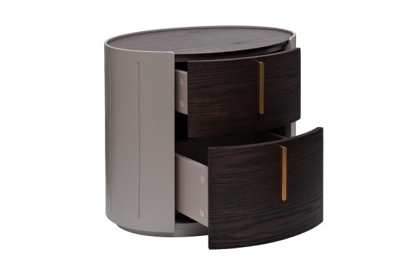 77IP-30200 Тумбочка 2 ящика темный шпон 59*43*55см — изображение 3