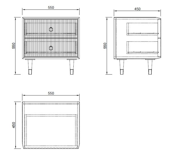 77IP-NS008 Тумбочка 55*45*55см — изображение 3