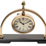 79MAL-5109-23G Часы настольные овальные цвет золото 23см