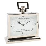 79MAL-5286-26NI Часы настольные цвет хром 20*15