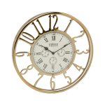 79MAL-5476-40G Часы настенные цвет золото d40см