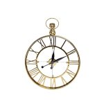79MAL-5728-68G Часы настенные цвет золото d50см