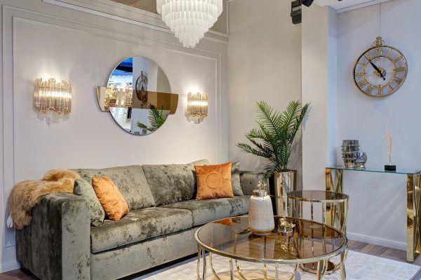 79MAL-5728-68G Часы настенные цвет золото d50см — изображение 3