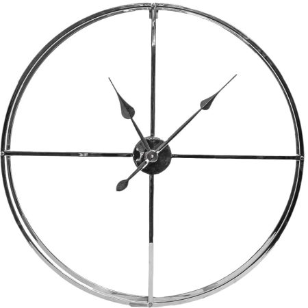 79MAL-5761-76NI Часы настенные цвет хром d76см