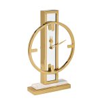79MAL-5792 Часы настольные зеркальные  цвет золото H40см