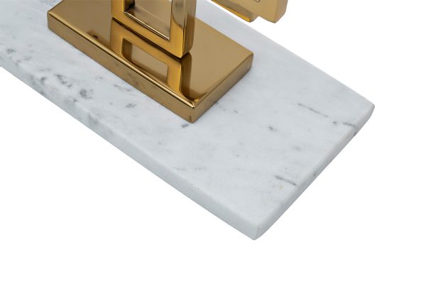 79MAL-5793-45G Часы настольные на подставке золото h45см — изображение 2