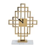 79MAL-5793-45G Часы настольные на подставке золото h45см