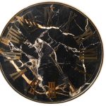 79MAL-5838-51BL Часы настенные цвет чёрный/золото d51см