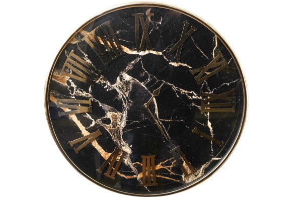 79MAL-5838-51BL Часы настенные цвет чёрный/золото d51см 79MAL-5838-51BL Часы настенные цвет чёрный/золото d51см