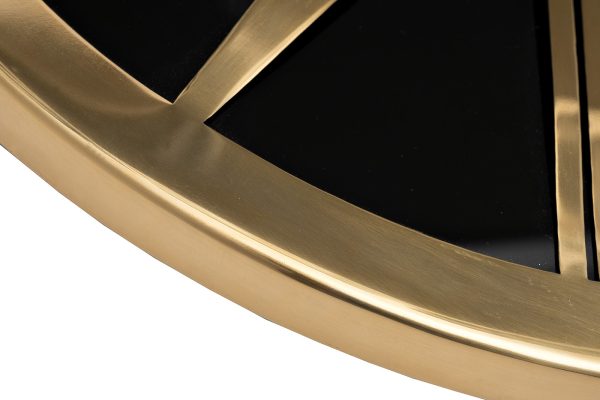 79MAL-5876-53 Часы настенные цвет чёрный/золото d53см — изображение 2