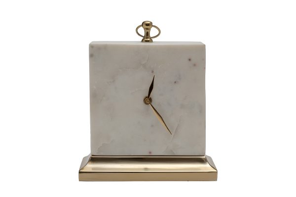 79MAL-5886-25 Часы настольные белый мрамор h25см 79MAL-5886-25 Часы настольные белый мрамор h25см