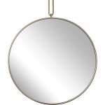 79MAL-9206-100G Зеркало на подвесе рама металл. цвет золото d77см