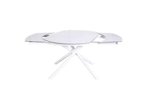 83MC-1957DT BEL Стол обеденный раскл.керам.белый 178(120)*89*77см — изображение 3