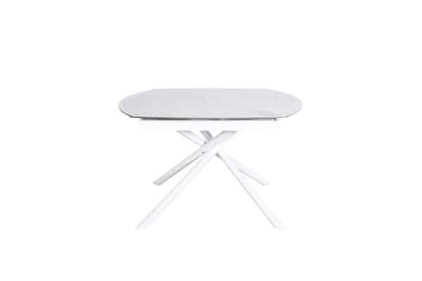 83MC-1957DT BEL Стол обеденный раскл.керам.белый 178(120)*89*77см — изображение 4