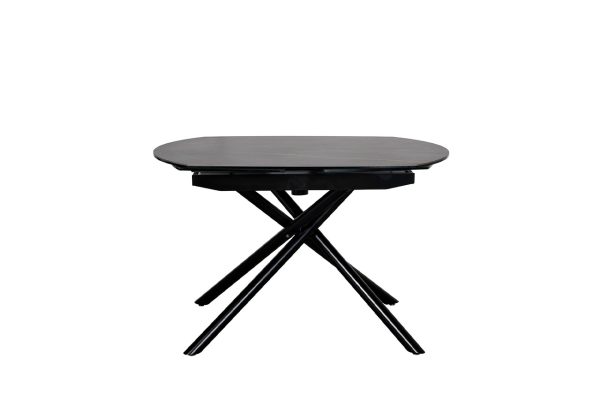 83MC-1957DT BL Стол обеденный раскл.керам.чёрный 178(120)*89*77 — изображение 3