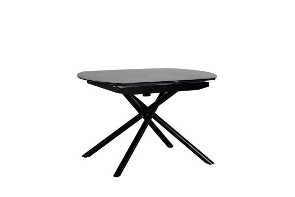 83MC-1957DT BL Стол обеденный раскл.керам.чёрный 178(120)*89*77 — изображение 4