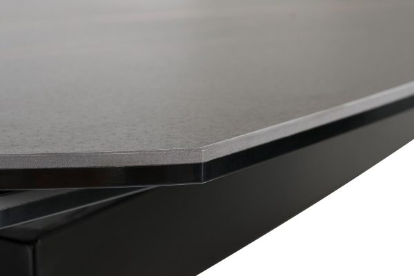 83MC-1957DT BL Стол обеденный раскл.керам.чёрный 178(120)*89*77 — изображение 5