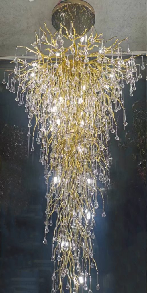 86-80152 Люстра каскадная "Капли" d.80*h200 см