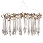 86-8035/800 Люстра круглая "Капли" d.80*h.50см