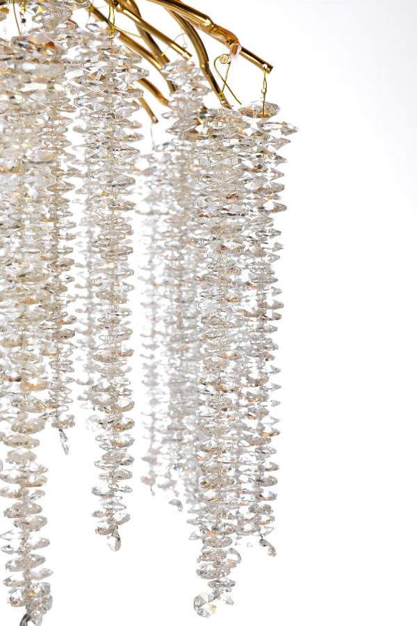 86-80661 Люстра d.100*45 см, металл цвет золото — изображение 3