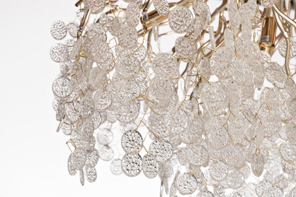 86-9018/800 Люстра Tenera круглая шампань d80*h40см — изображение 2