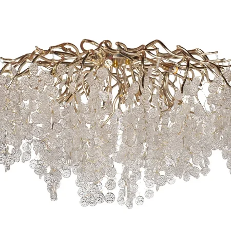 86-9018/800 Люстра Tenera круглая шампань d80*h40см