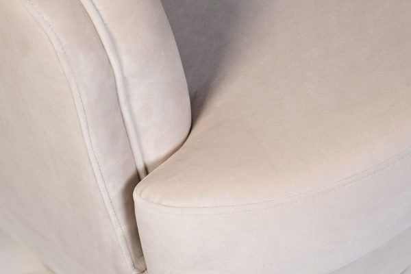87YY-19388 CRE Кресло вращающееся, велюр кремовый 90*88*84см — изображение 4
