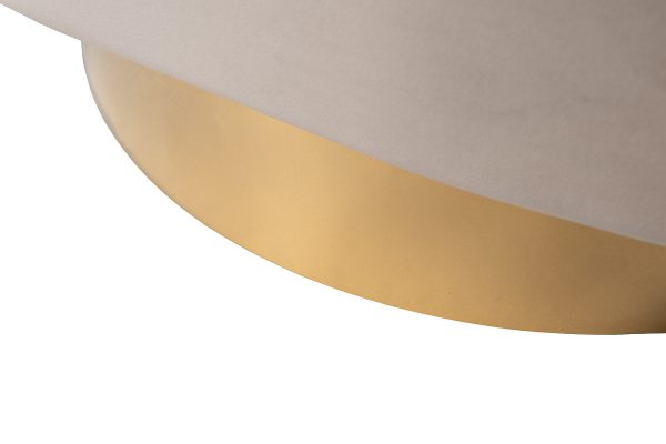 87YY-19388 CRE Кресло вращающееся, велюр кремовый 90*88*84см — изображение 5