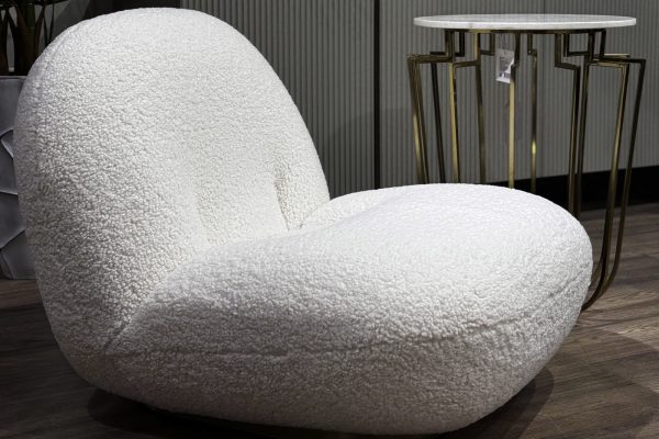 87YY-21045 Кресло Albano иск.мех белый 75*88*64см — изображение 5