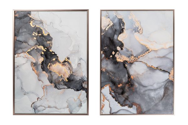 89VOR-MARBLE5/2 Постеры "Мрамор. Диптих-1" (2шт)*70*100см