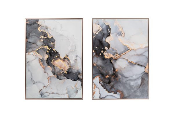 89VOR-MARBLE6/2 Постеры "Мрамор. Диптих-2" (2шт)*50*70см