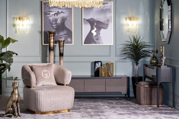 89VOR-MYSTIQUE1 Холст "Mystique-1" 100х70 см, золотая поталь. — изображение 4