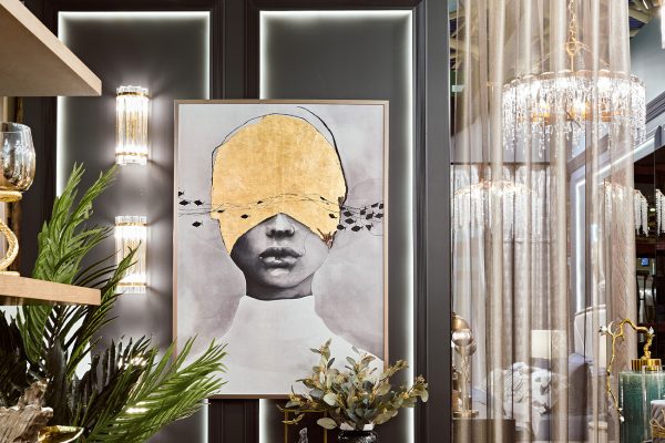 89VOR-ZATMENIE-2 Холст "Затмение-2" 100х70 см, багет( латунь),поталь — изображение 4