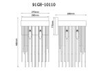 91GH-10110 Бра, латунь 27*29,5*h.48см — изображение 4