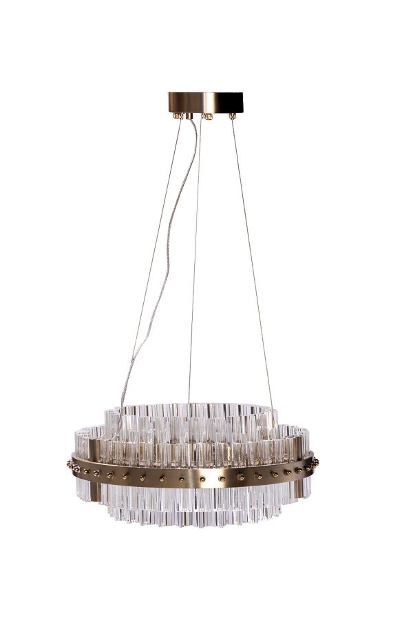 91GH-30864 Люстра подвесная "Galaxy" стекло прозрач. d47*h150см