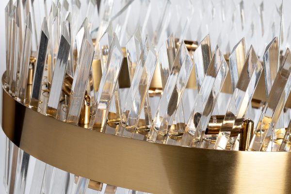 92EL-YG18739G-14P Люстра Cloud латунь D.60*H.27см — изображение 2