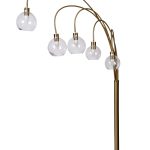 92EL-YG21102-5F Торшер Grappolo латунь