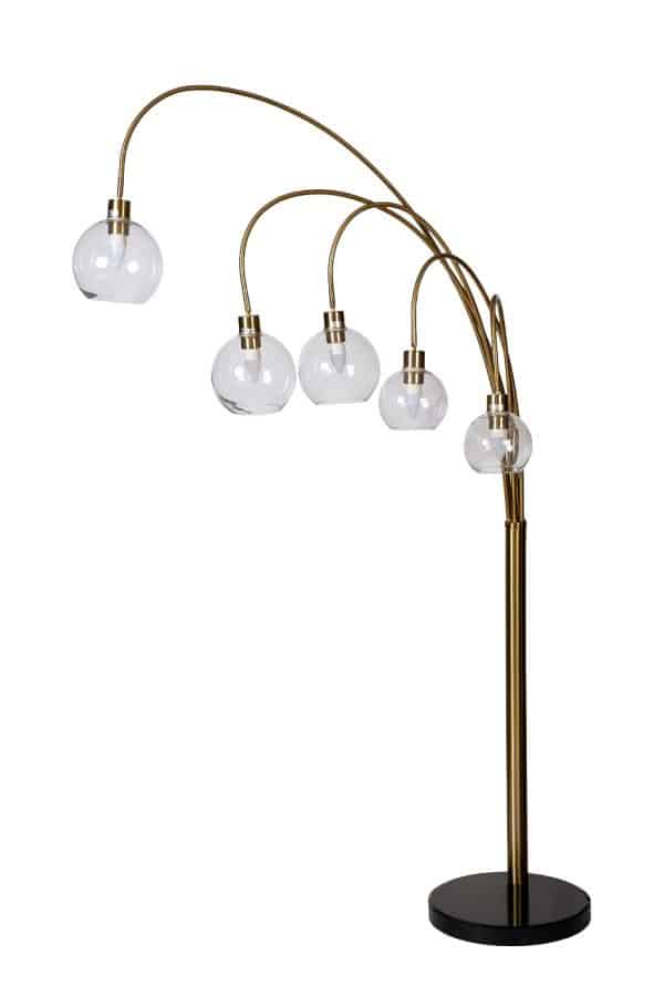 92EL-YG21102-5F Торшер Grappolo латунь