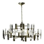 92EL-YG60400-8+4P Люстра потолочная латунь