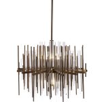 92EL-YG60832-8P Люстра латунь d.64см