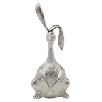 94PR-15735 Статуэтка "Кролик" цвет хром 17*12*37см