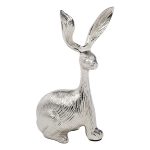 94PR-15736 Статуэтка "Кролик" цвет хром 16*11*30см
